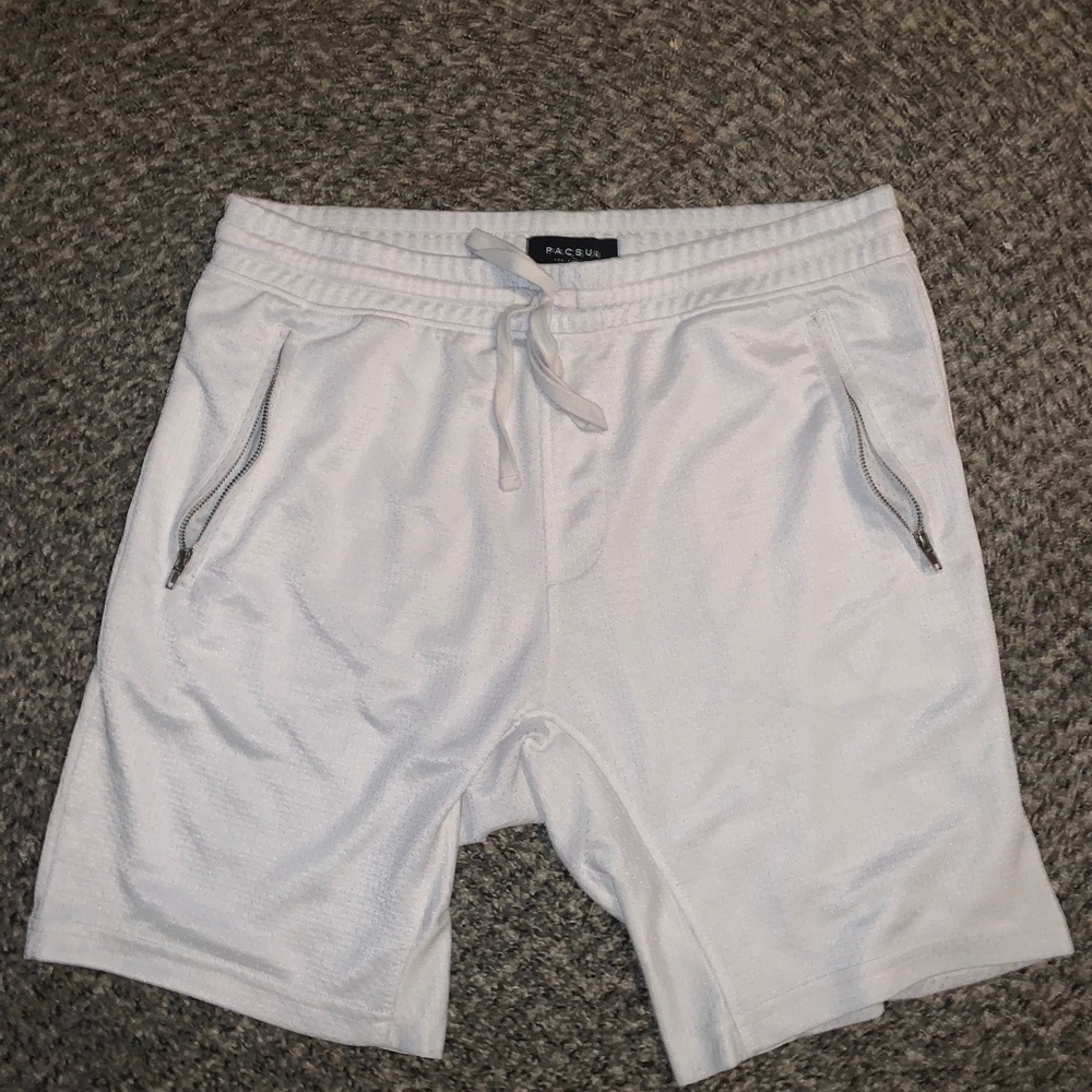Pacsun white mesh with zip up pockets